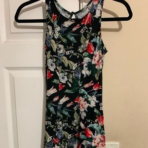 Dark blue velvety dress